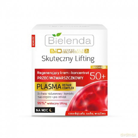 Bielenda BioTechnologia 50+ Skuteczny Lifting Regenerujący Krem-koncentrat przeciwzmarszczkowy na Noc 50ml [KOSMETYKI]