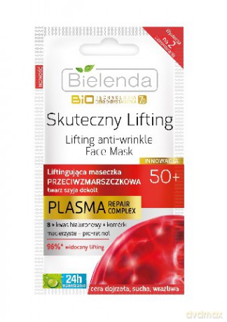 Bielenda BioTechnologia 7D Plasma Repair Complex 50+ Maseczka na twarz 10g [KOSMETYKI]
