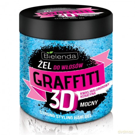 Bielenda Graffiti 3D żel do układania włosów mocny z Odżywka 250ml [KOSMETYKI]