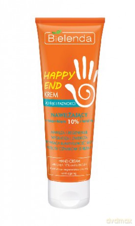 Bielenda Happy End Krem do rąk i paznokci nawilżający z mocznikiem i lanoliną 75ml [KOSMETYKI]