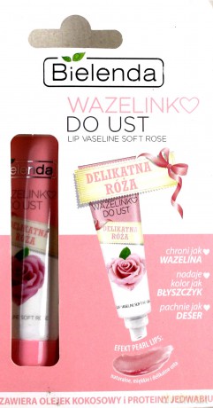 Bielenda Lip Expert Wazelinka do ust Delikatna Róża 10g [KOSMETYKI]