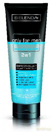 Bielenda only for men DUBLE ACTION żel pod prysznic 2w1 250g [KOSMETYKI]
