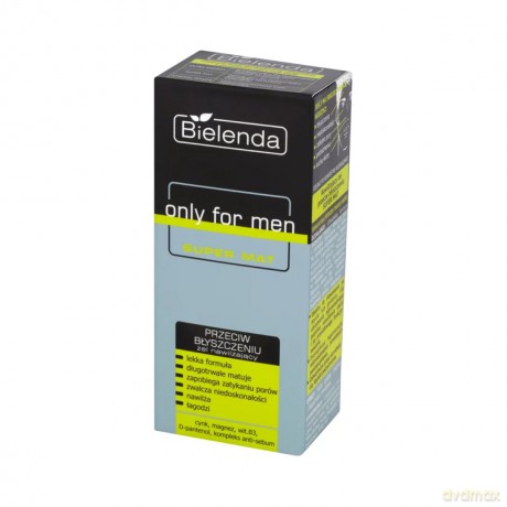 Bielenda only for men SUPER MAT żel nawilżający przeciw błyszczeniu się skóry 50ml [KOSMETYKI]