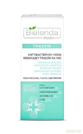 Bielenda Pharm trądzik Krem na noc antybakteryjny redukujący trądzik 50ml [KOSMETYKI]