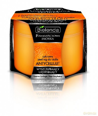 Bielenda Pomarańczowa Skórka Cukrowy Peeling do ciała antycellulit wyszczuplająco-ujędrniający 200g [KOSMETYKI]