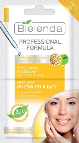 Bielenda Professional Formula Maseczka energizująca dodająca blasku Efekt rozświetlenia 5g x 2 [KOSMETYKI]