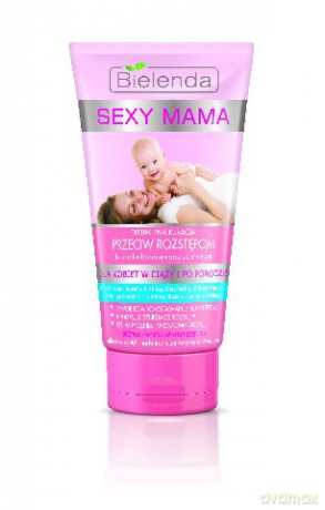 Bielenda Sexy Mama Skuteczna Kuracja Przeciw rozstępom brzuch biodra pośladki uda 150ml [KOSMETYKI]