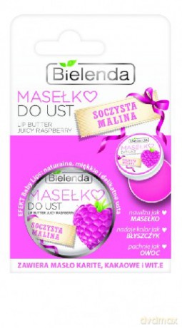 Bielenda Soczysta Malina Masełko do ust 15g [KOSMETYKI]