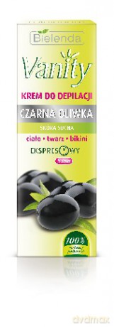 Bielenda Vanity Krem do depilacji czarna oliwka do skóry suchej ciała, twarzy, bikini 100ml [KOSMETYKI]