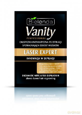 Bielenda Vanity Laser Expert Chusteczka enzymatyczna po depilacji 1szt [KOSMETYKI]