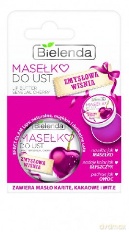 Bielenda Zmyslowa Wiśnia Masełko do ust 15g [KOSMETYKI]