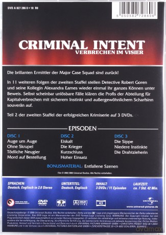 Criminal Intent Season 2 [3DVD]