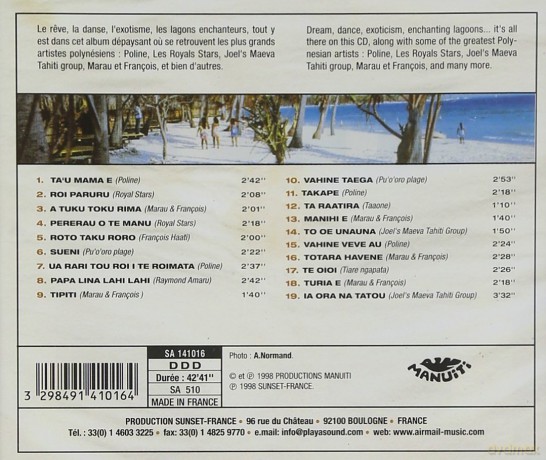 Air Mail Music - Tahiti Folklore [CD]