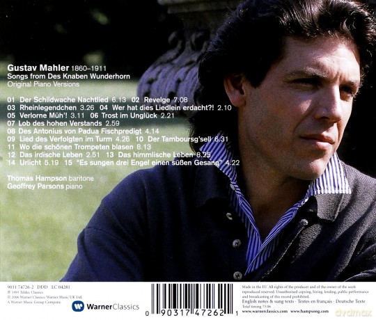 Hampson/Parsons: Mahler: Knaben Wunderhorn,Des [CD]