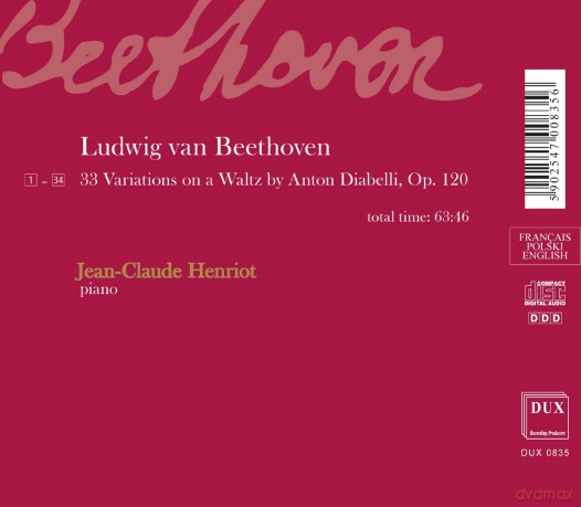 33 Variations On A Waltz By Anton Diabel [CD]