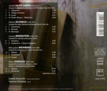 Clarinet Sonatas Of 20th Century - Dawid [CD]
