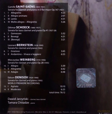 Clarinet Sonatas Of 20th Century - Dawid [CD]