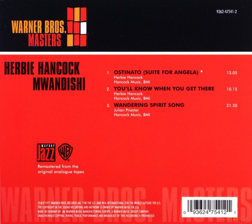 Herbie Hancock: Mwandishi (digipack) [CD]
