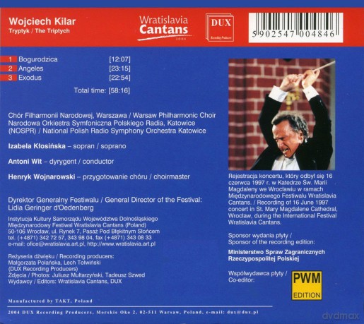 Kilar Tryptyk [CD]