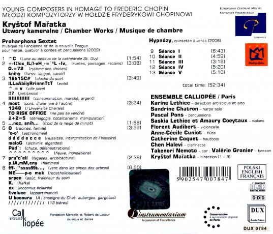 Krystof Maratka Chamber Works - Praharphona Sextet [CD]