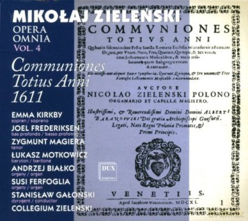 Zielenski Communiones Totius Anni 1611 [CD]