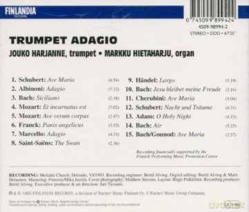 Harjanne/Hietaharju: Various: Adagio/Works For Trump [CD]