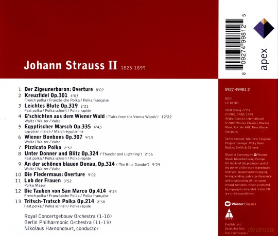 Harnoncourt: Strauss: Walzer Und Polkas [CD]