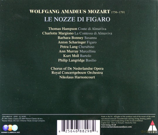 Harnoncourt: Mozart: La Nozze Di Figaro [3CD]