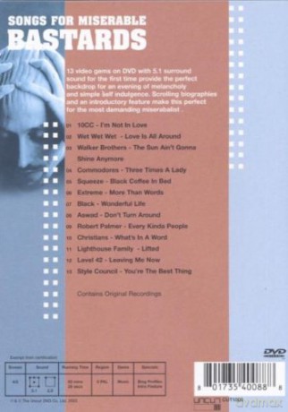 Songs For Miserable Bastards [DVD]