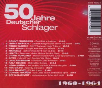 50 Jahre Deutscher Schlager 1960-64 [CD]