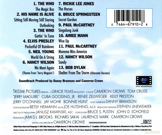 Jerry Maguire soundtrack [CD]