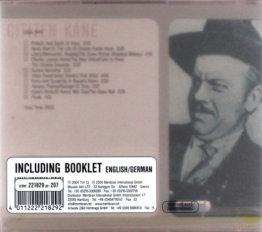 Citizen Kane soundtrack [CD]