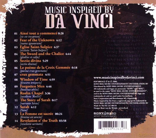 Da Vinci - Music From His Time soundtrack [CD]