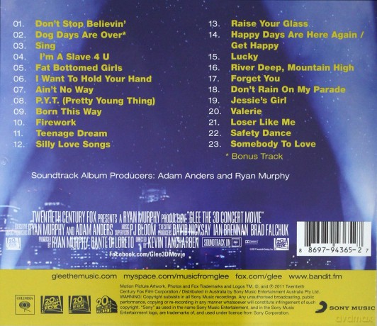 Glee The 3d Concert soundtrack [CD]