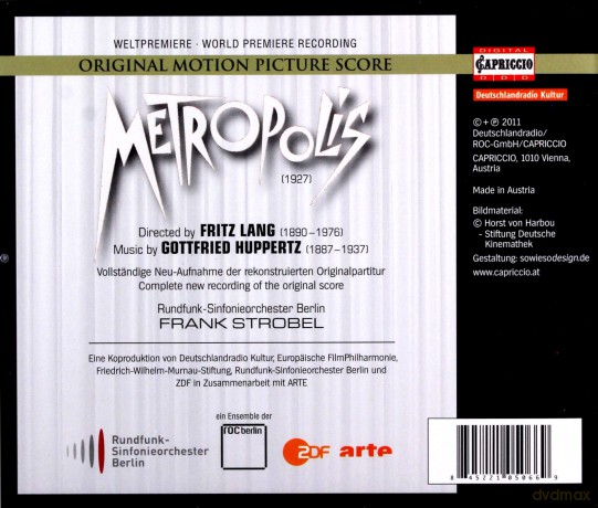 Metropolis soundtrack [CD]