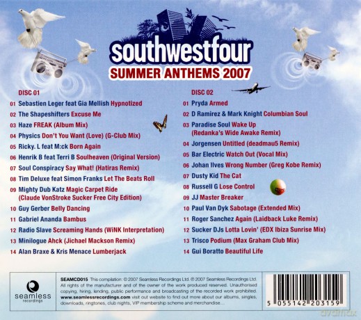Southwestfour Summer Anthems 2007 [2CD]
