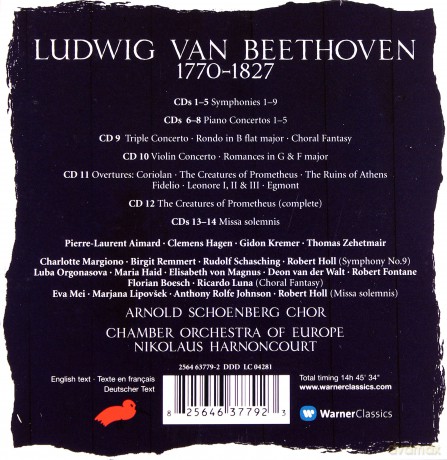 Harnoncourt/Coe: Complete Beethoven Recordings [14CD]