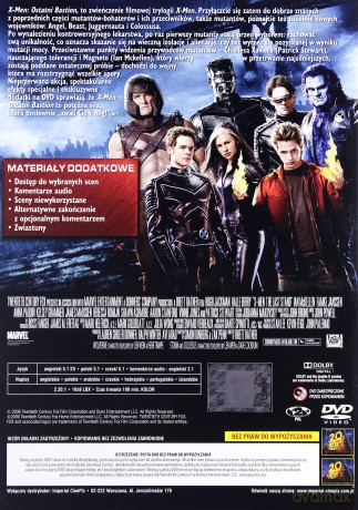 X-Men: Ostatni Bastion [DVD]