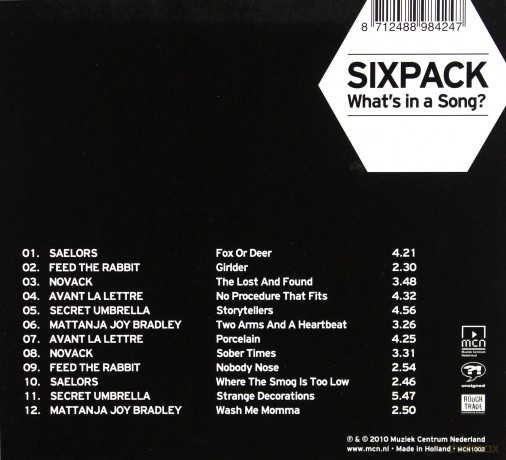 Sixpack - Whats In A Song [CD]