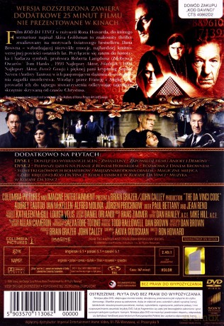 Kod Leonarda Da Vinci wersja rozszerzona [2DVD]
