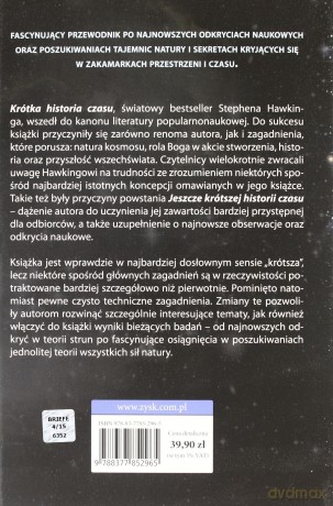 Jeszcze krótsza historia czasu - Stephen Hawking [KSIĄŻKA]