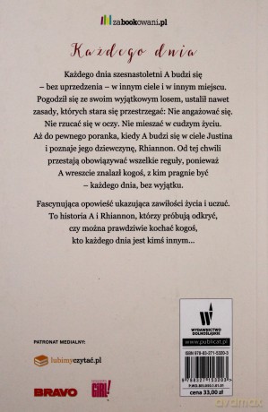 Każdego dnia... - David Levithan [KSIĄŻKA]