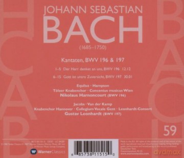 Nikolaus Harnoncourt: Bach: Kantaten Vol.59bwv196&197 [CD]