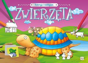 Koloruję i naklejam. Zwierzęta [KSIĄŻKA]