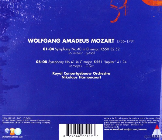 Nikolaus Harnoncourt/Cgo: Mozart: Symphonies No.40&41,Jupit [CD]