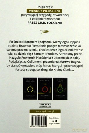 Władca Pierścieni Tom 2: Dwie wieże - J.R.R. Tolkien [KSIĄŻKA]
