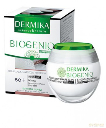 Dermika Biogeniq 50+ Krem redukujący zmarszczki wygładzający na dzień i noc do skóry normalnej i mieszanej [KOSMETYKI]