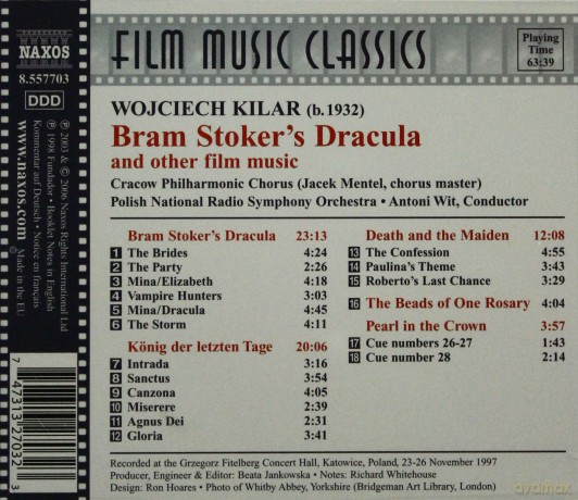 Wojciech Kilar: Bram Stoker's Dracula And Other Film Music [CD]