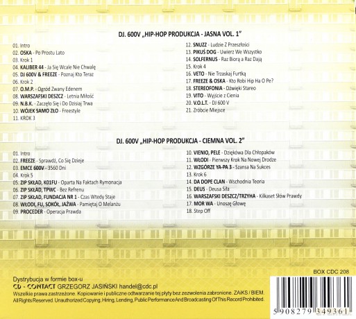 DJ 600 V Produkcja Hip Hop [BOX] [2CD]