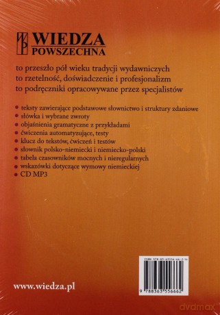 Samouczek Języka Niemieckiego - Irena Wierzbicka, Teresa Wierzcholska [KSIĄŻKA]+[CD-MP3]